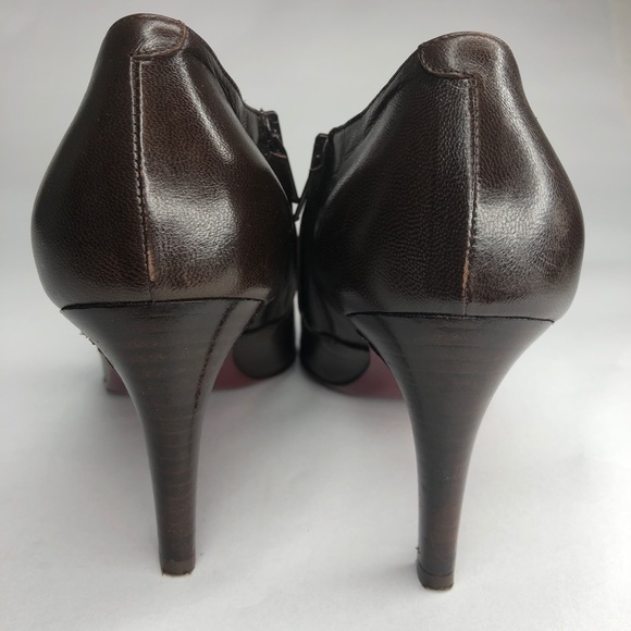 L’Autre Chose Brown Leather Booties 36.5 6.5 - Picture 13 of 13